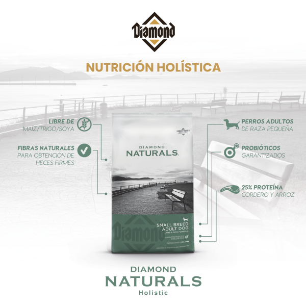Alimento Diamond Naturals Cordero y Arroz Adulto Para Perro Razas Pequeñas (Bajo pedido)