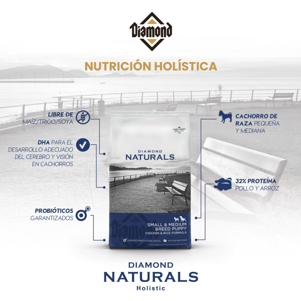 Alimento Diamond Naturals Cachorro Pollo y Arroz Para Perro Razas Pequeñas (Bajo pedido)