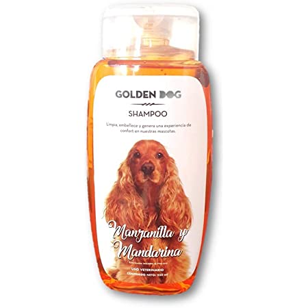 Shampoo Golden Dog Manzanilla y Mandarina 250 ml