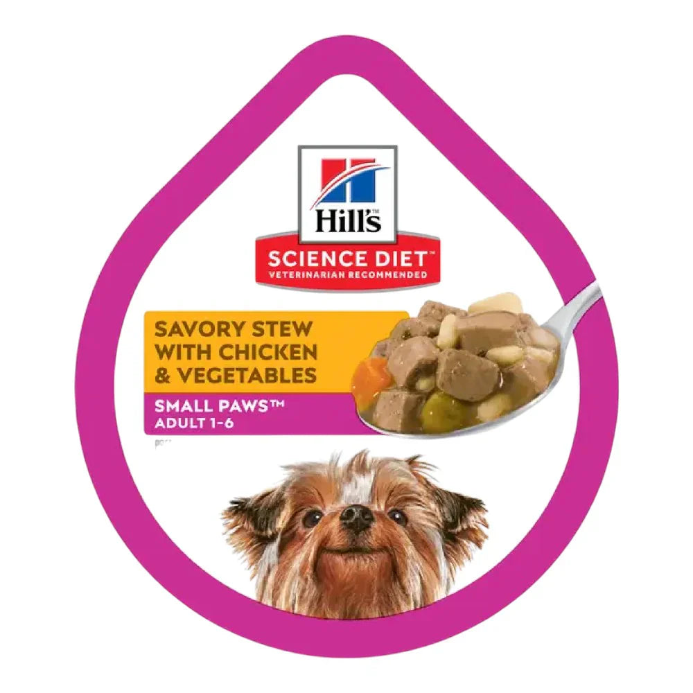 Hill's Science Diet Small & Mini Alimento Húmedo para Perro Adulto Raza Pequeña y Mini Receta Pollo, 99 g