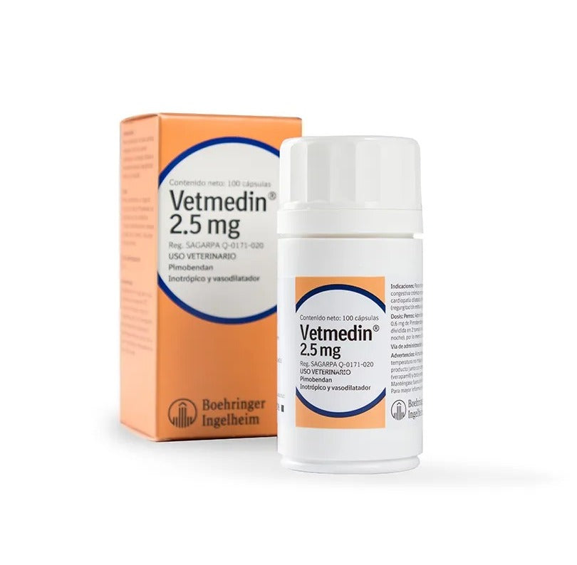 Vetmedin 2.5 mg Frasco 100 Cápsulas