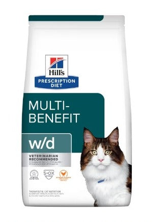 Alimento Hill's Prescription Diet w/d Multi-Beneficios Para Gato 3.9kg