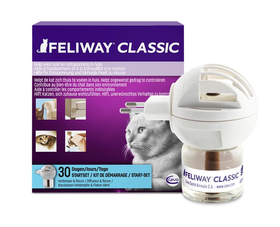 Feliway Classic Difusor + Repuesto con Efecto Calmante Gato 48 ml