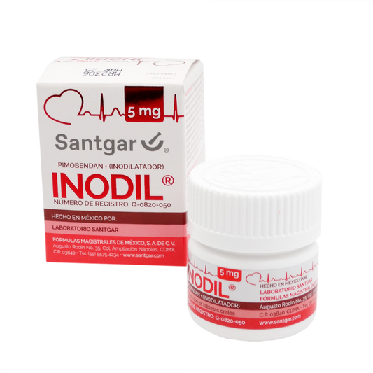 Inodil 5 mg Pimobendan Frasco 28 Tabs