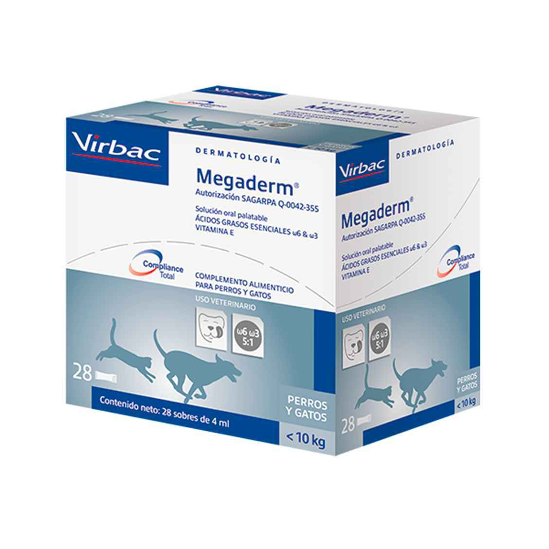 Megaderm Complemento Alimenticio Caja 28 Sobres de 4 ml