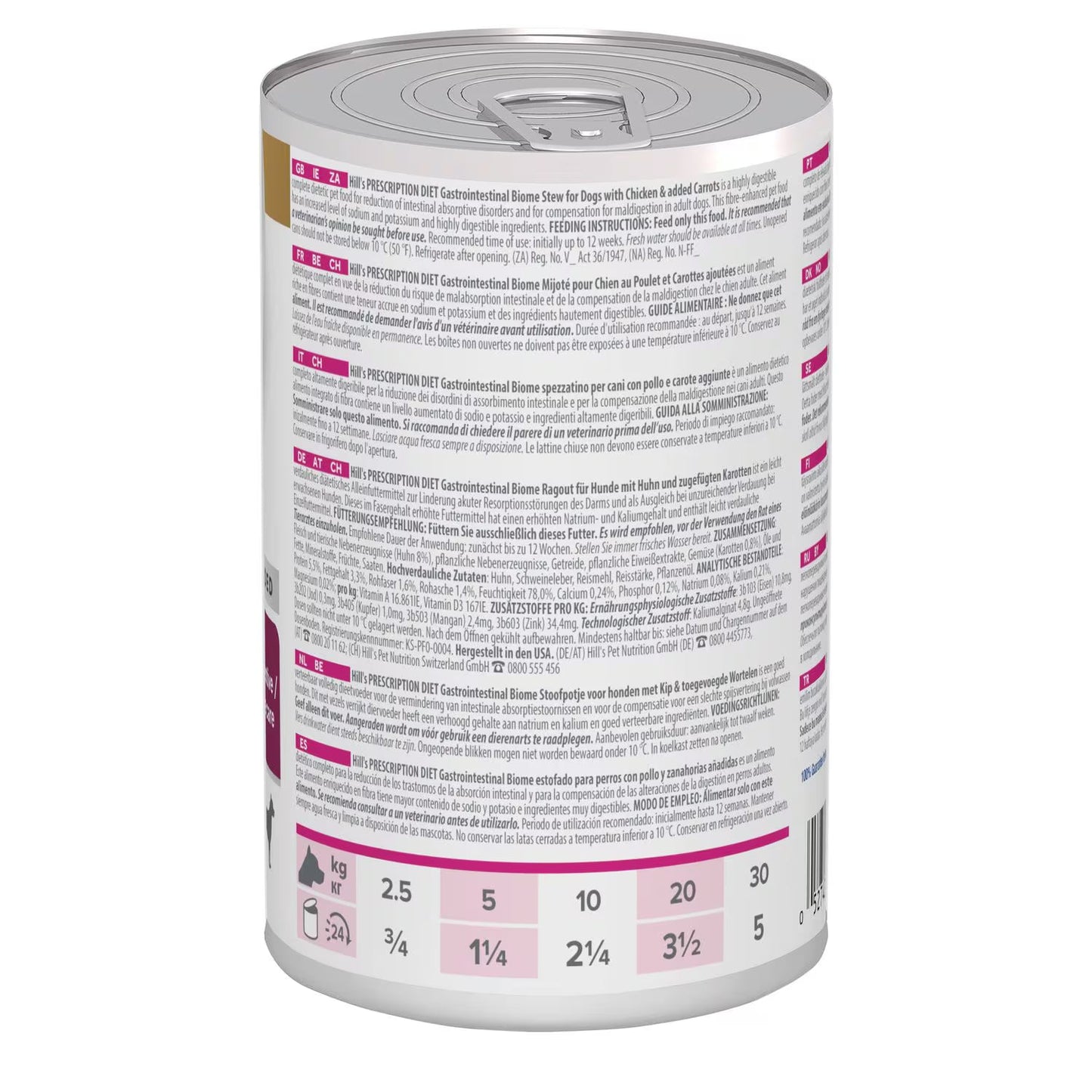 Hill's Prescription Diet Gastrointestinal Biome Alimento Húmedo para Perro Adulto, 350 g