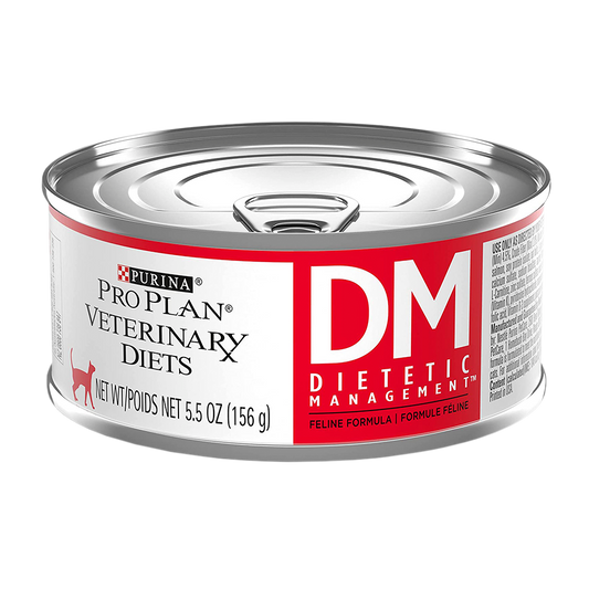 Alimento Pro Plan Veterinary Diets DM Control Diabetes Para Gato Lata 156g (Bajo pedido)