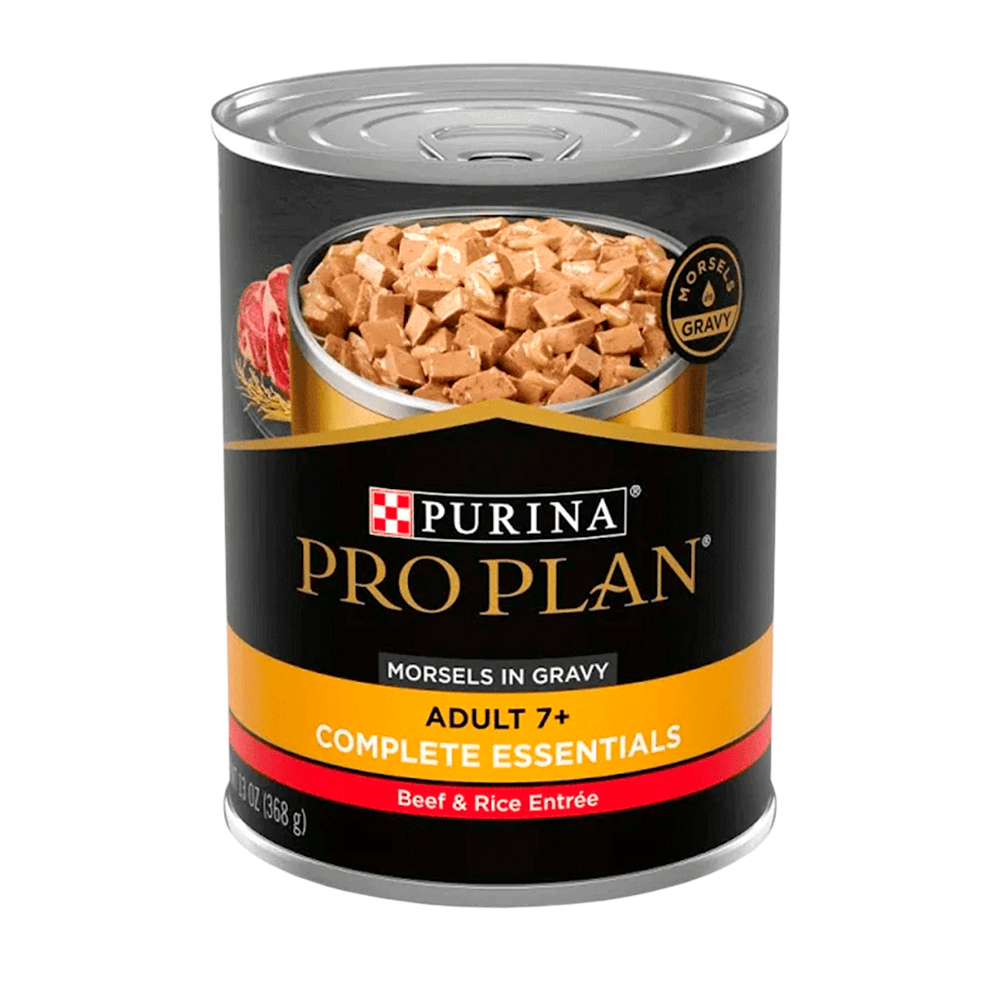 Alimento Pro Plan Para Perro Adulto 7+ Lata 368g