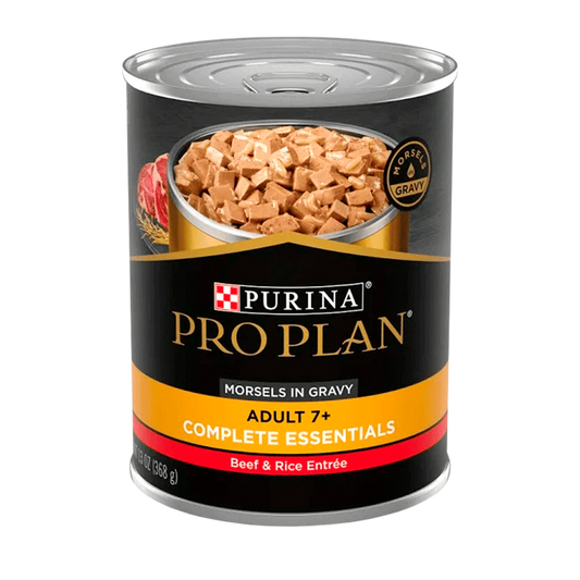 Alimento Pro Plan Para Perro Adulto 7+ Lata 368g