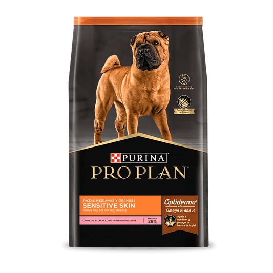 Alimento Pro Plan Sensitive Skin Adulto R. Med/Gdes