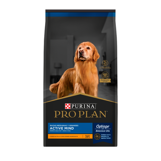 Alimento Pro Plan Active Mind R. Med/Gdes