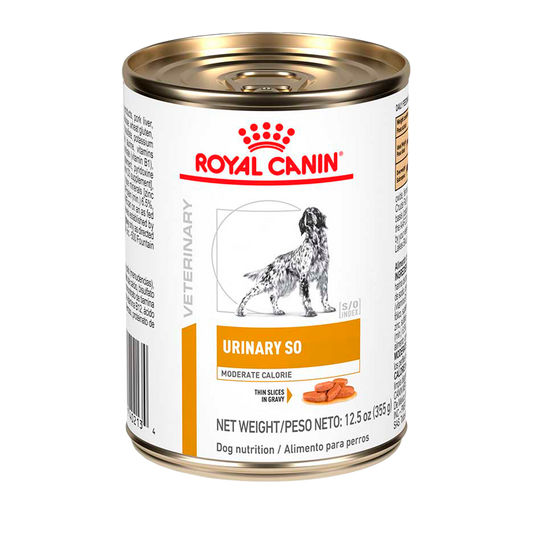 Alimento Royal Canin Urinary SO Moderate Calorie Para Perro Lata 355g (Bajo pedido)