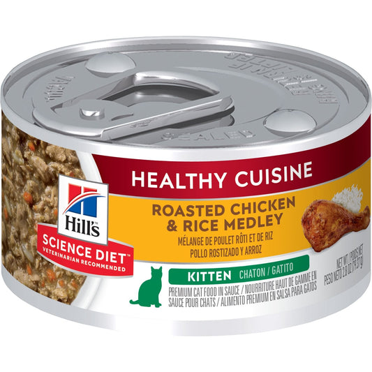 Alimento Hill's Science Diet Original Kitten Healthy Cuisine Para Gatito Lata 80g