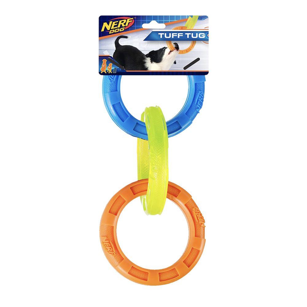 Nerf Dog Remolcador de 3 Anillos TPR